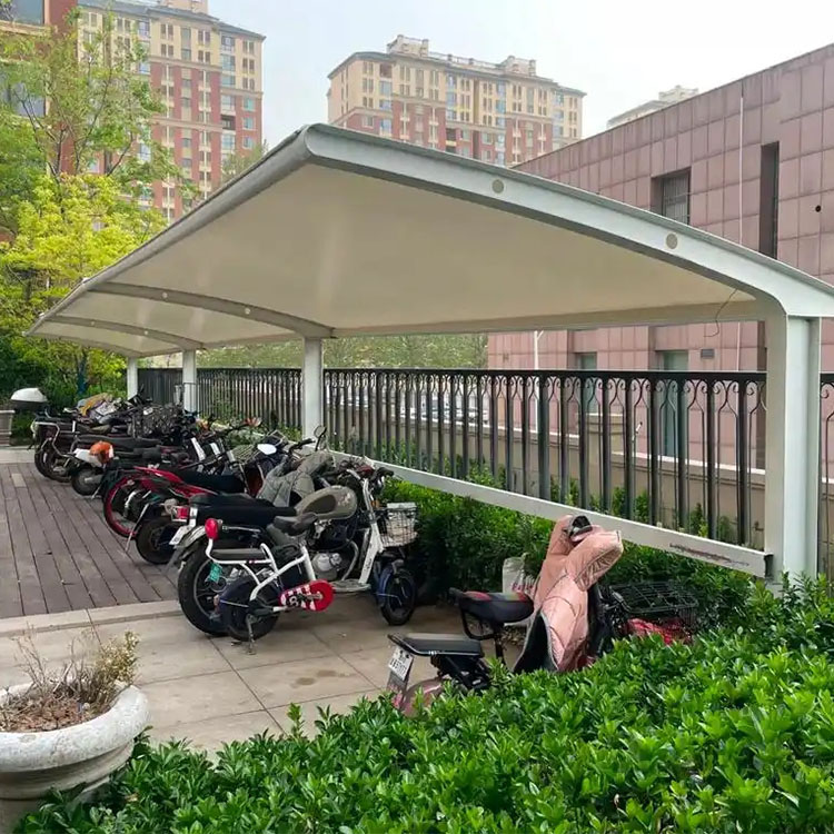 聂拉木县膜结构电动车棚